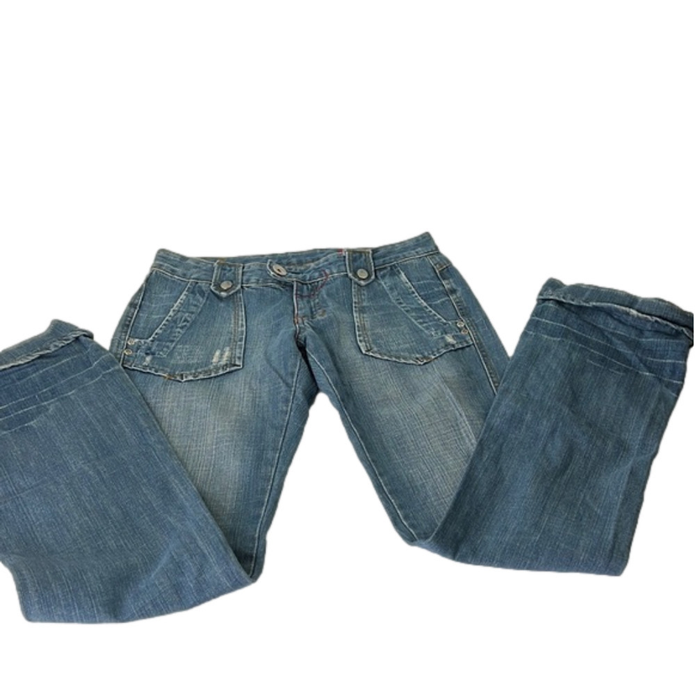 Miss Sixty Blue Flared Wide Leg Jeans